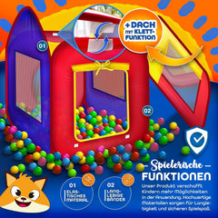 KIDUKU® Speeltent - Kindertent - Speelhuisje - Kleurrijk