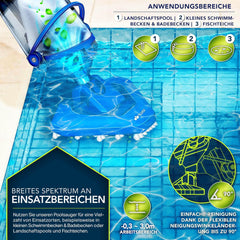 Zwembad stofzuiger - Zwembadstofzuiger - Zwembadreiniger - Blauw - Tillvex®