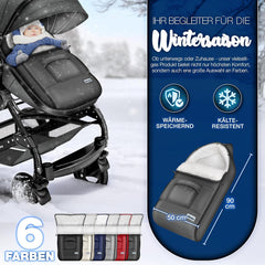 Voetenzak voor Autostoeltje en Buggy - Baby Slaapzak - Grijs - KIDUKU