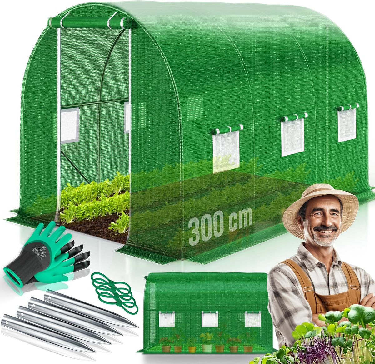 KESSER® Kweekkas - Tuinkas - Broeikas - 200x300cm