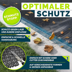Zwembad Afdekzeil - Rechthoekig - Solarzeil - 600x400 cm - Zwart - Tillvex®