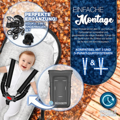 Voetenzak voor Autostoeltje en Buggy - Baby Slaapzak - Grijs - KIDUKU