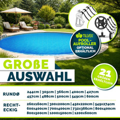 Zwembad Afdekzeil - Rond - Solarzeil - 488 cm - Blauw - Tillvex®