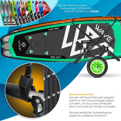 KESSER® Transportkar voor Surfplank - Vouwbaar - Zwart •