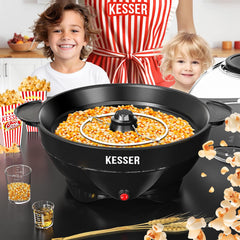 KESSER® Popcornmachine - Popcornmaker - 800W - 5,5L - Zwart