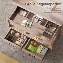 Salontafel met opbergruimte - Koffietafel - 100x50 cm - Kameelbruin - Rolanstar