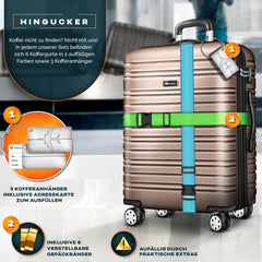 Tillvex® Reiskofferset - 3-delig - ABS- Kofferset - Roségoud