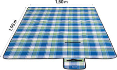 TRESKO® Picknickkleed - Waterdicht - 195x150cm - Wasbaar - Blauw