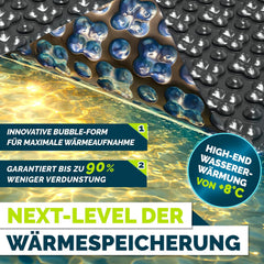 Zwembad Afdekzeil - Rond - Solarzeil - 427 cm - Zwart - Tillvex®