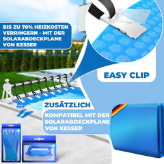 KESSER® Zwembadhaspel - Zwembadopwinder - 1,05m-6,15m