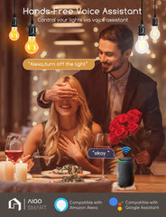 Aigostar LED Filament lamp - Dimbaar - 6W - E27 - 6 Stuks
