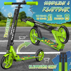 Kinderstep - 2 wielen - Kinder step - Verstelbaar - Groen - RE:SPORT