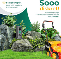 KESSER® Tuincontactdoos - 4 stopcontacten - IP44 - Antraciet