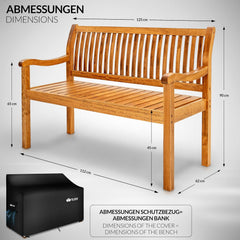 Houten Tuinbank - Weerbestendig - 3 personen - Bruin - Tillvex