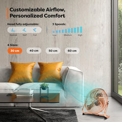 Vloerventilator - Industriele ventilator - 30 cm - Koper - AERSON