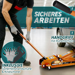 Autokrik - Garagekrik - Hydraulische krik - 2,5 Ton - Oranje - TRESKO