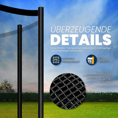 KIDUKU® Veiligheidsnet Trampoline - Trampolinenet - Ø427cm - Zwart