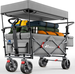 TRESKO® Bolderkar - Opvouwbaar - Bolderwagen - Grijs