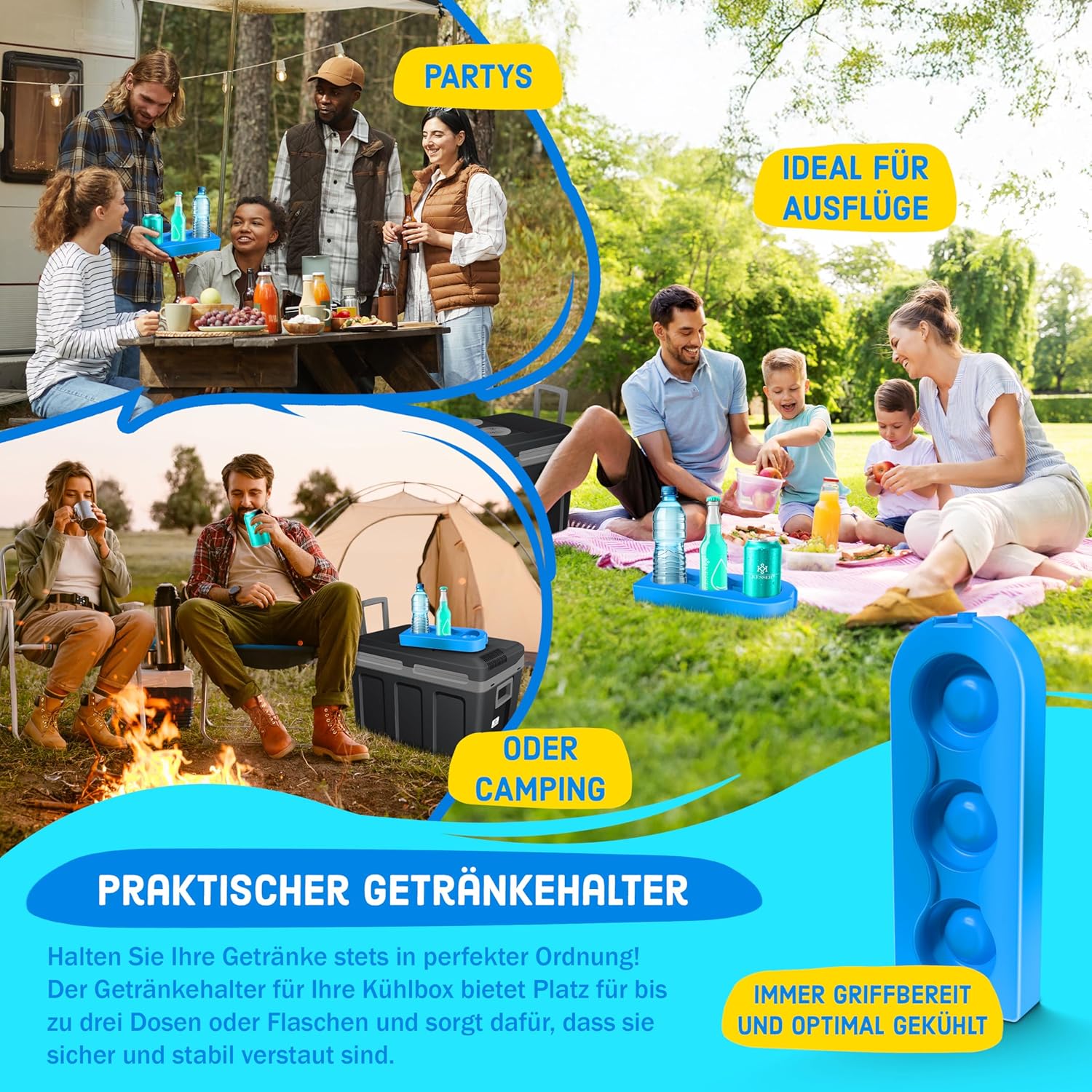 KESSER® Thermo-Elektrische Koelbox – 40L – 12V/230V – Zwart