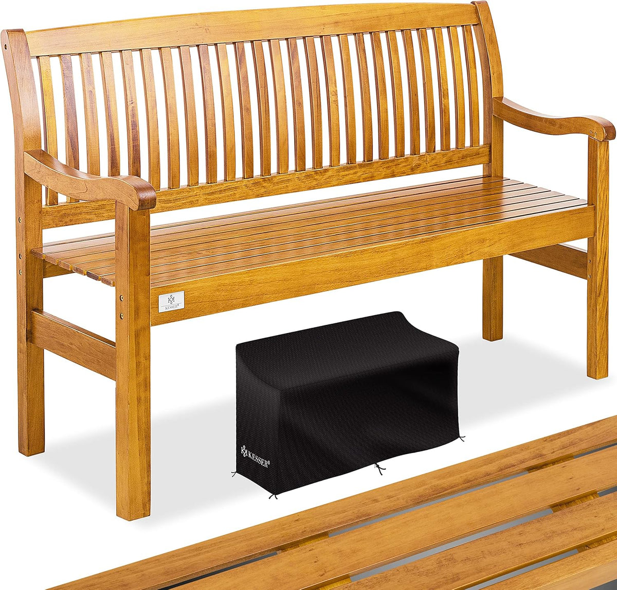 Tuinbank - Weerbestendig - 3-4 personen - 150 cm - Bruin - KESSER