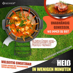 KESSER® Grillplaat voor raketoven, bbq van gietijzer