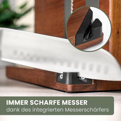 Messenmagneet - Magneetstrip messen - Messenhouder - Hout - WALDWERK