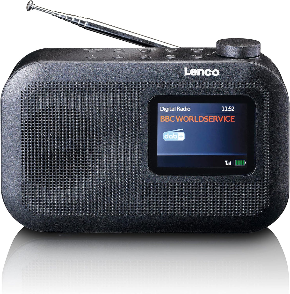 Radio op batterijen - Draagbare radio - DAB+ & FM - Zwart - Lenco - PDR-026