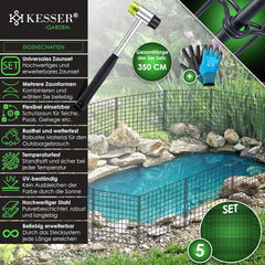 Schapenhek - Vijverhekwerk - Tuinhek - 5 Stuks - 71x66cm - Antraciet - KESSER®