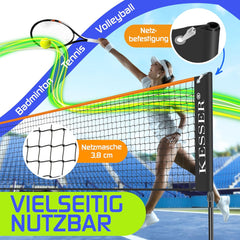 KESSER® Badmintonnet - Tennisnet - Volleybalnet - Verstelbaar - 300CM