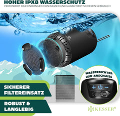 KESSER® Campingdouche - Tuindouche - Mobiele douche - Zwart
