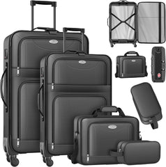 KESSER® Reiskofferset - 4-delig - Trolley - Kofferset - Antraciet