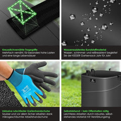 KESSER® Tuinafvalzak - Sterke Tuinzak - Bladzak - 73L - Groen