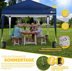 Tillvex® Partytent - 3x3m - Paviljoen - Easy Up - Blauw