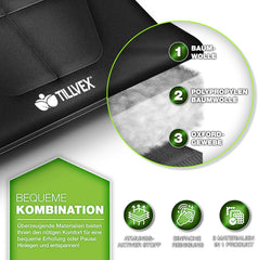 Veldbed - 1 Persoons - Kampeerbed - Stretcher - Antraciet - Tillvex®