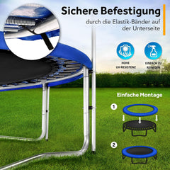 Kiduku Trampoline Randafdekking - Rand - Ø244cm - Blauw