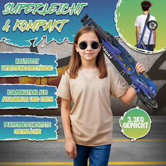 Kinderstep - 2 wielen - Kinder step - Verstelbaar - Donkerblauw - RE:SPORT •