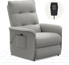 Fauteuil met armleuning - Relaxfauteuil - Relaxstoel - Elektrisch - Lichtgrijs - X1AG-V2 - FLEXISPOT
