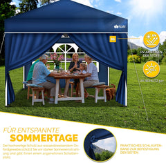 Tillvex® Zijwand voor paviljoen - 3x3m - Blauw