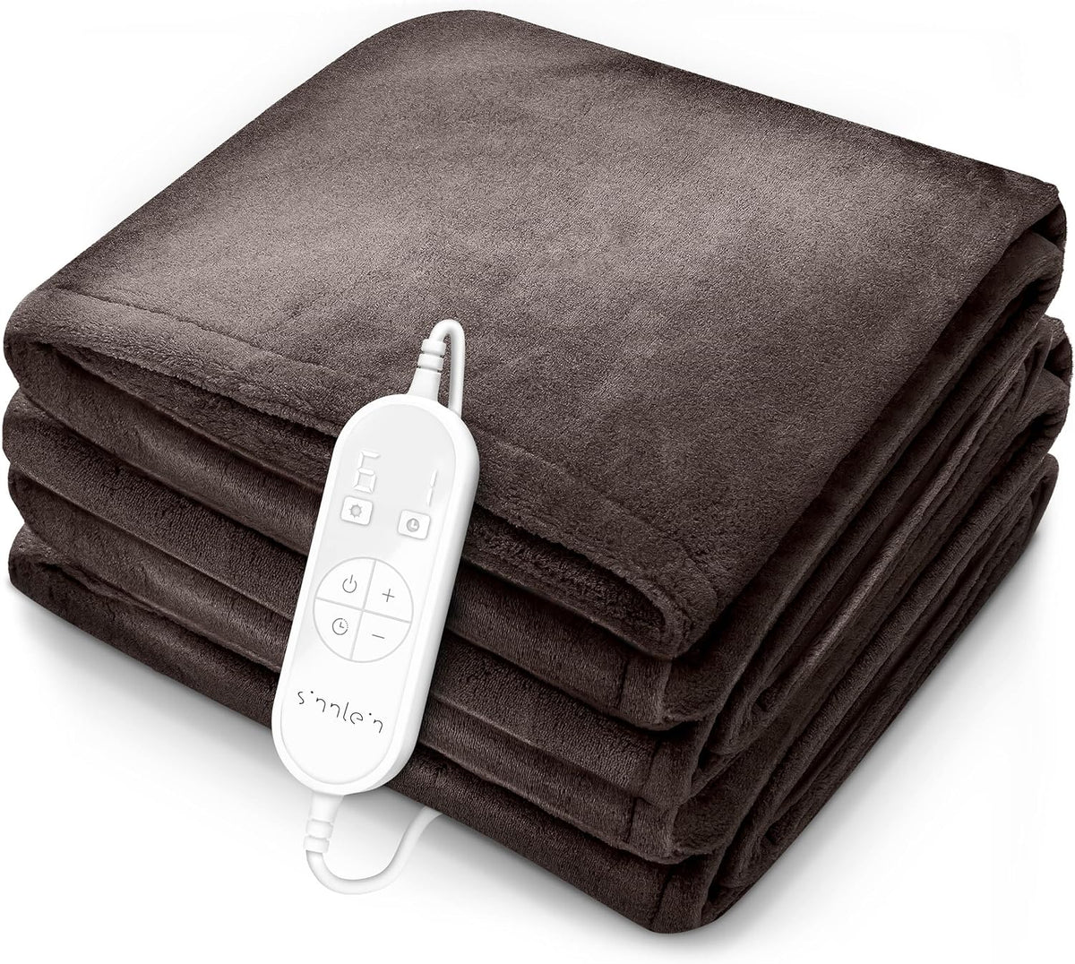Elektrische deken - Warmtedeken - 1 persoons - 160x120 cm - Bruin - Sinnlein® •