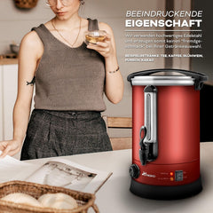 Weckketel - Inmaakketel - Gluhweinketel - 30L - Rood - TRESKO®