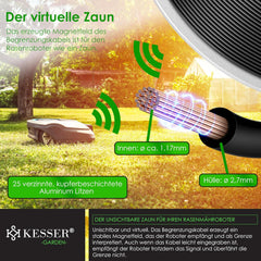 KESSER® Begrenzingskabel - 250 meter - Zwart