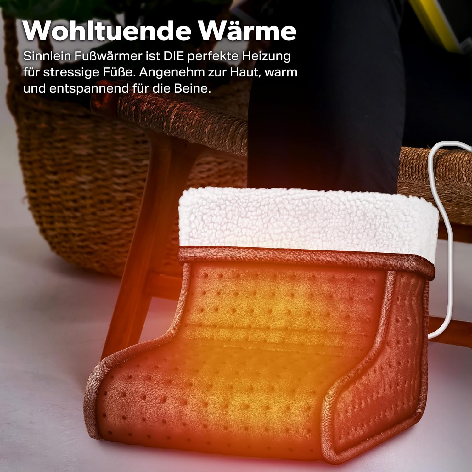 Sinnlein Elektrische Voetenwarmer - Voetverwarmer - 6 Standen - Bruin