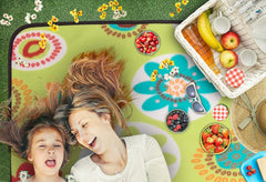 Picknickkleed - Picknickdeken - Buitenkleed - Waterdicht - 200x200 cm - Wasbaar - Groen - TRESKO
