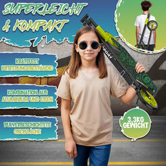 Kinderstep - 2 wielen - Kinder step - Verstelbaar - Groen - RE:SPORT