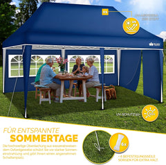 Tillvex® Partytent - 3x6m - Paviljoen - Easy Up - Blauw