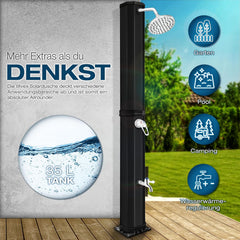 Tillvex® Buitendouche - Tuindouche - Solar - 35L - Zwart