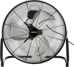 Vloerventilator - 50 cm - Industriele ventilator - Zwart - Arebos