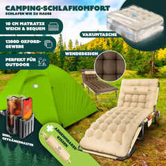 KESSER® Campingbed - Ligbed - Inklapbaar - 190x68x30cm - Beige