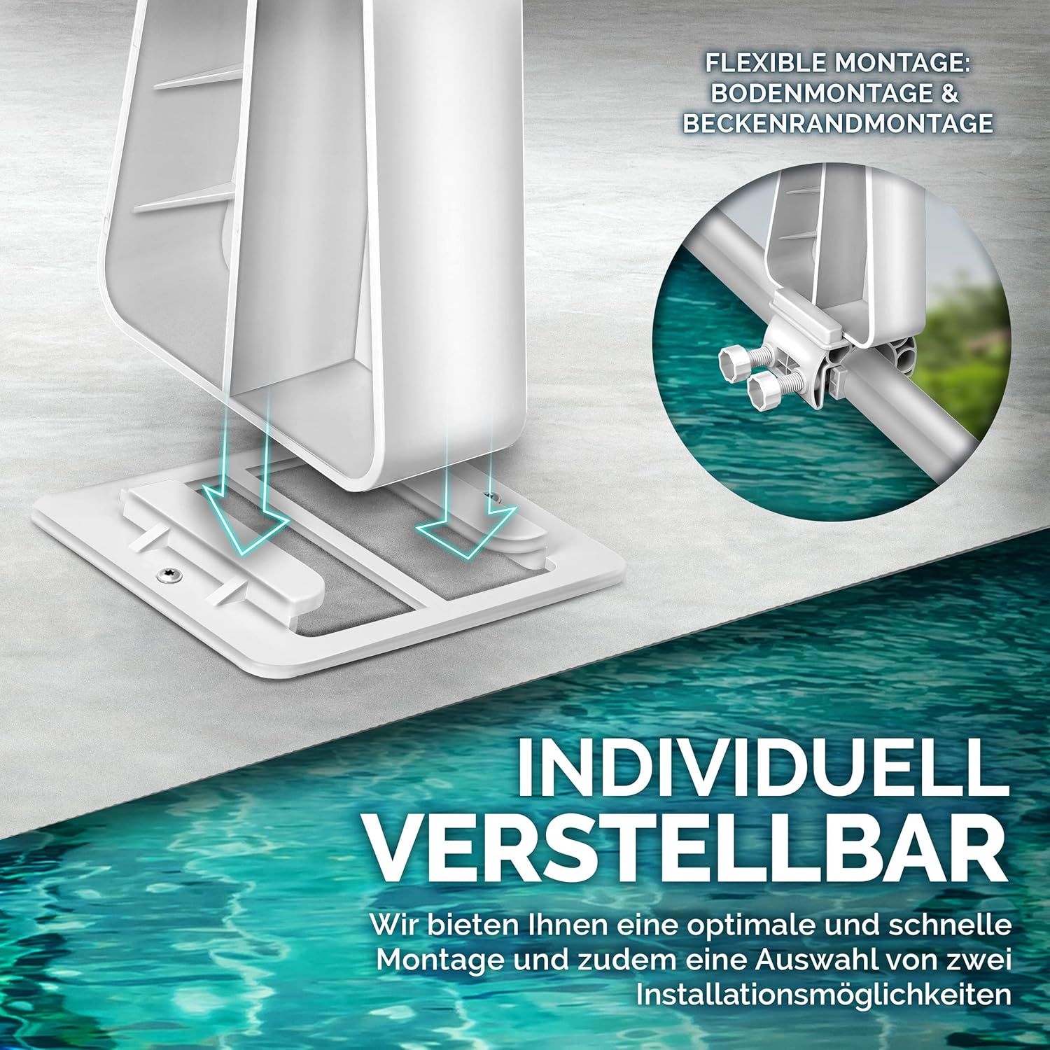 Tillvex® Zwembadhaspel - Zwembadopwinder - 1,05m-6,15m