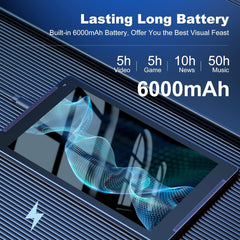 Android 12 Tablet 10 inch tablet met houder 64 GB ROM + 512 GB MicroSD, IPS Full-HD touchscreen, 8 MP + 2 MP camera | 5G Wi-Fi| Bluetooth 5.0| 6000mAh | 2 luidsprekers